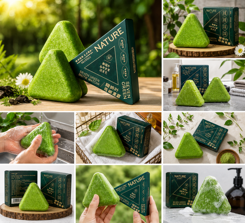 Nature Herbal Triangle Green Soap