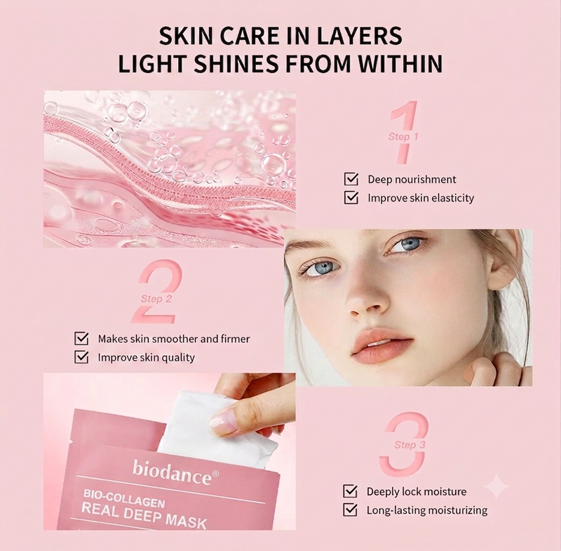 Biodance Bio-Collagen Real Deep Mask – Overnight Glass Skin Hydrogel Mask