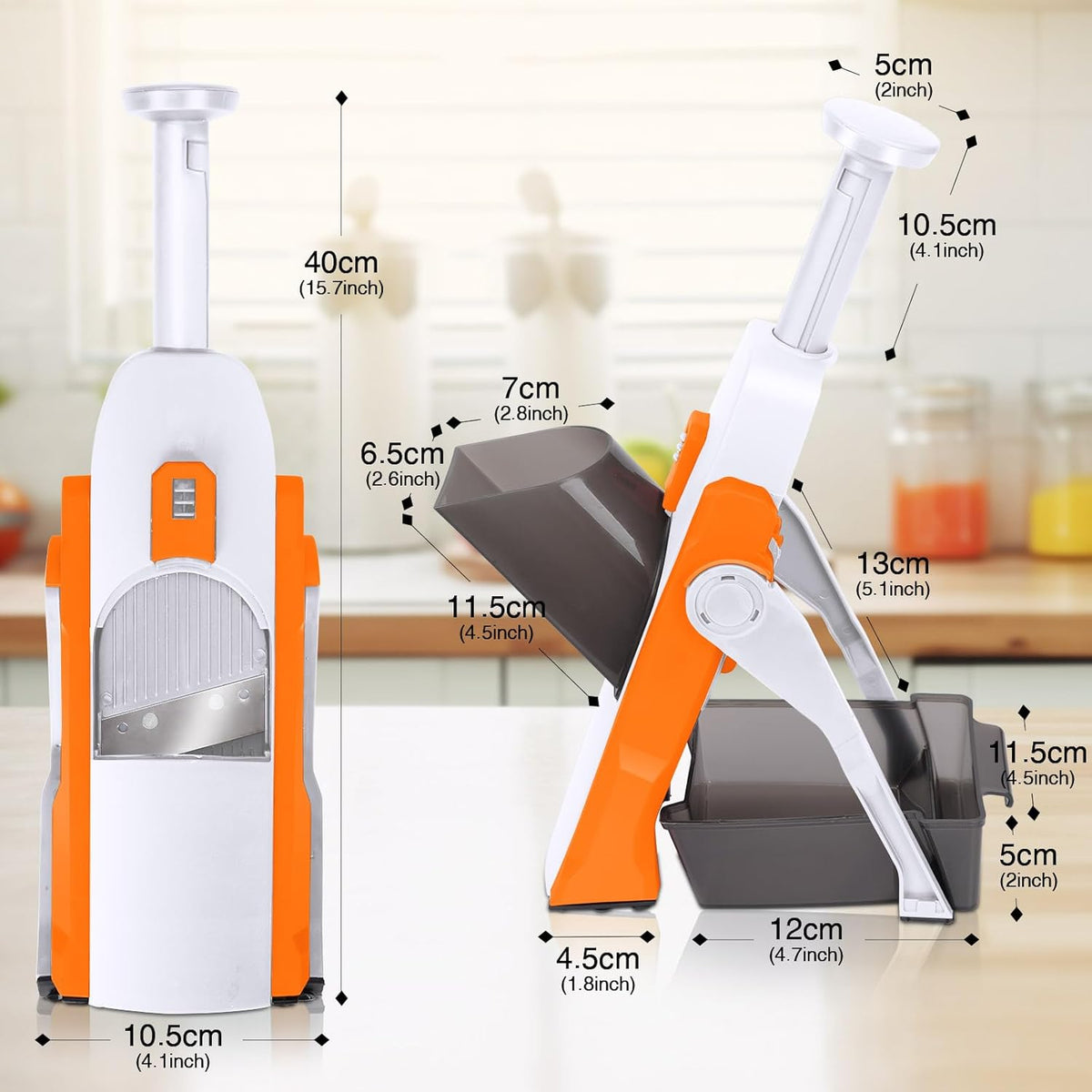 Multifunctional VegetableSlicer – 5-in-1 Manual Vegetable Cutter