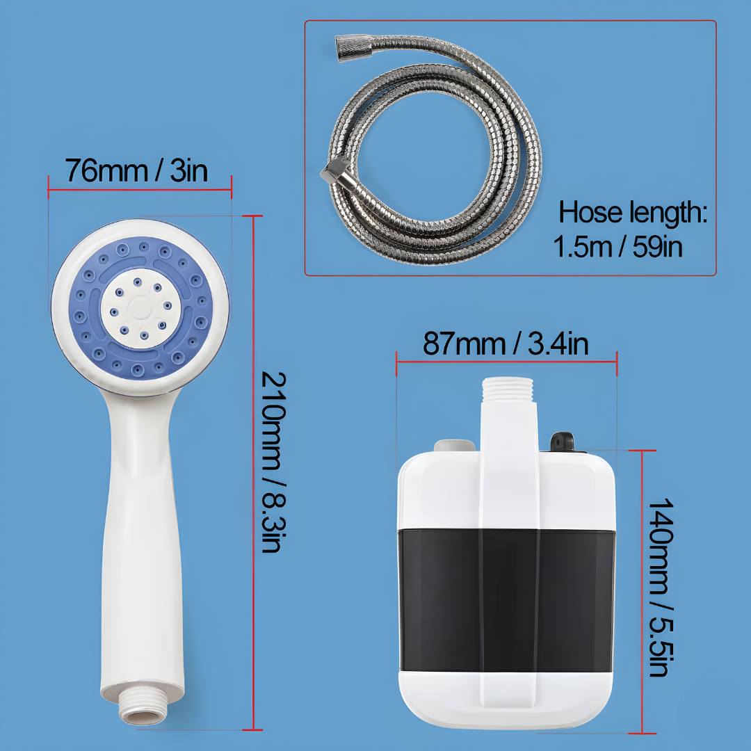 Compact Handheld Outdoor Shower