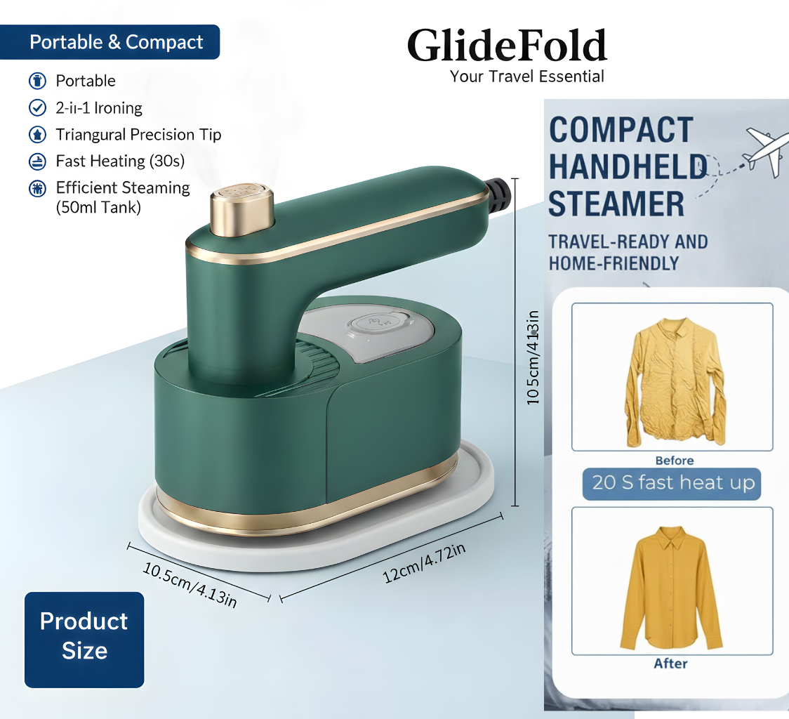Powerful Wet & Dry Steam for Home & Travel