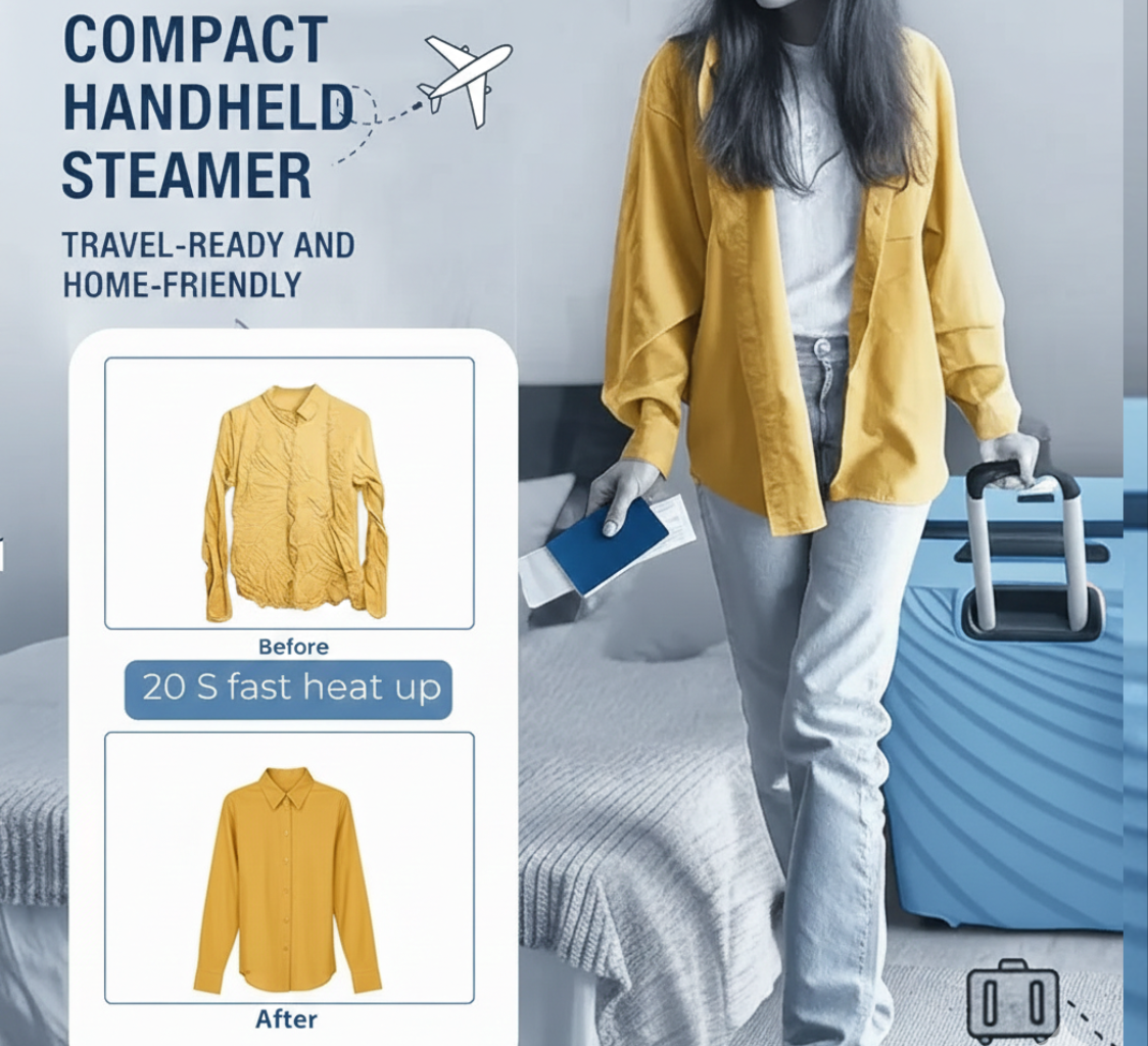 Powerful Wet & Dry Steam for Home & Travel