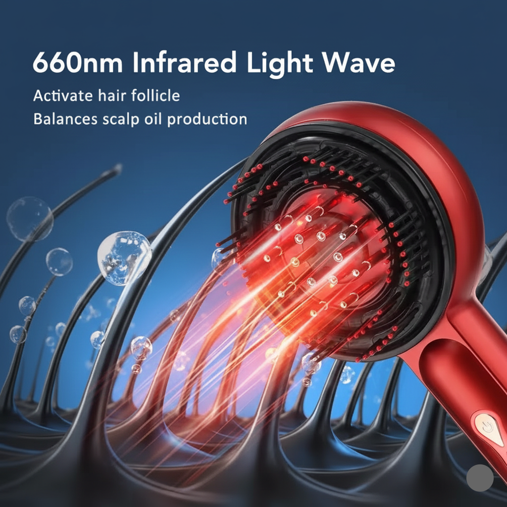 The Scalp Massage Brush with Oil Applicator That Grows Hair 47% Faster.
