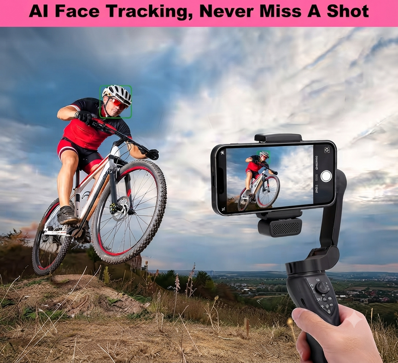 F12 Creator Kit – 3-Axis Gimbal, Wireless Mic & Tripod