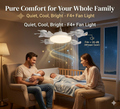 2-in-1 Drone Ceiling Fan Light E27 Remote Control Silent Dimmable LED Fan for Bedroom Living Room
