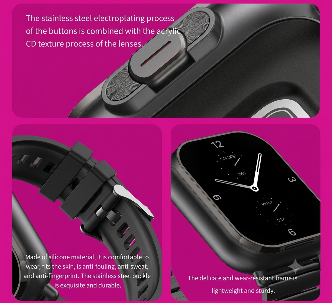 D8 2-in-1 Smart Watch | Bluetooth Calling & Wireless Earbud | Health Monitor for Men & Women