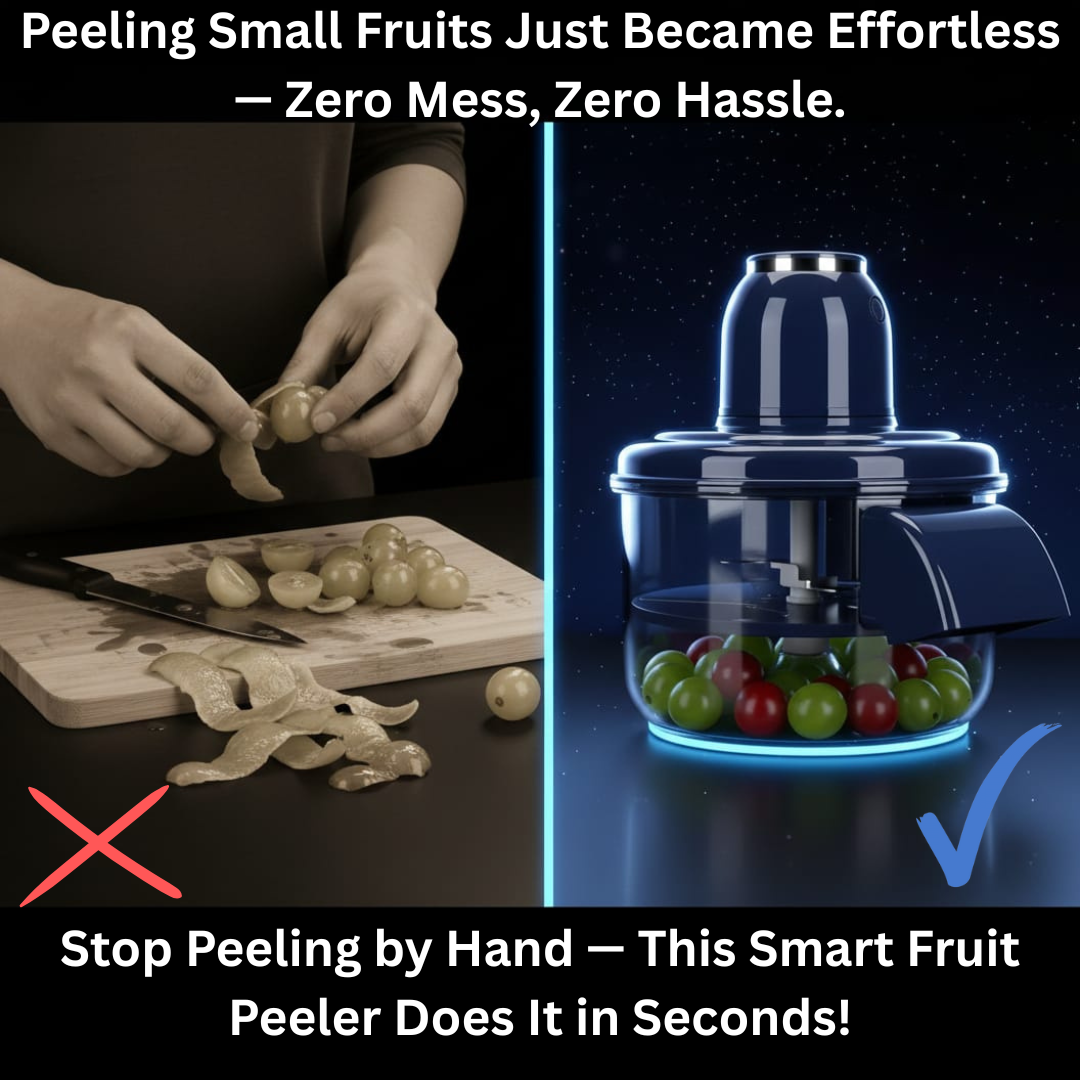 Peels Garlic, Potatoes, Grapes, and More—Fast, Even, Rechargeable, and Easy to Clean.