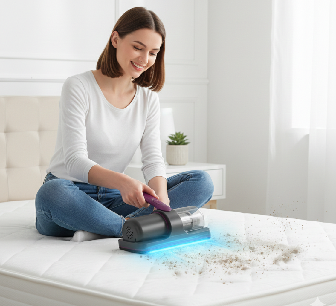 Invisible Dust Killer – Smart Heavy-Duty Dust Mite Remover for Beds, Sofas & Carpets