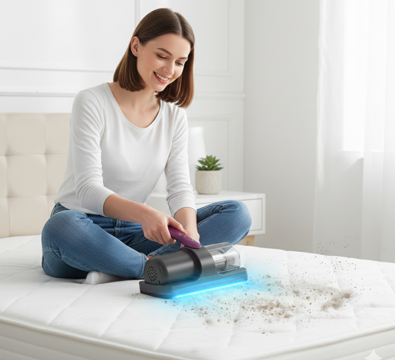 Invisible Dust Killer – Smart Heavy-Duty Dust Mite Remover for Beds, Sofas & Carpets