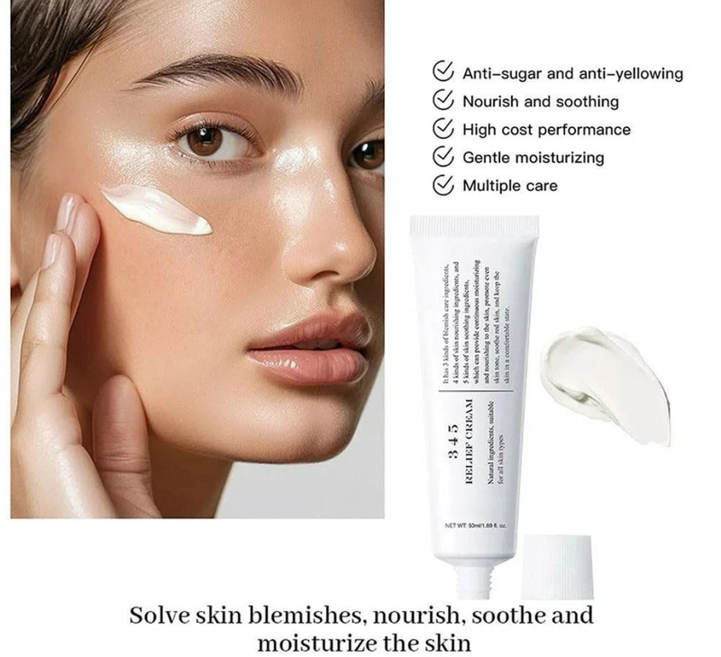 DR. ALTHEA 345 Relief Cream – Daily Face Moisturizer | Blemish Relief Care | Soothing Recovery & Moisture | Korean Vegan Skin Care for All Skin Types | 50ml