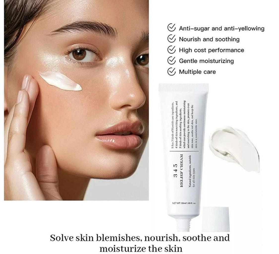 DR. ALTHEA 345 Relief Cream – Daily Face Moisturizer | Blemish Relief Care | Soothing Recovery & Moisture | Korean Vegan Skin Care for All Skin Types | 50ml