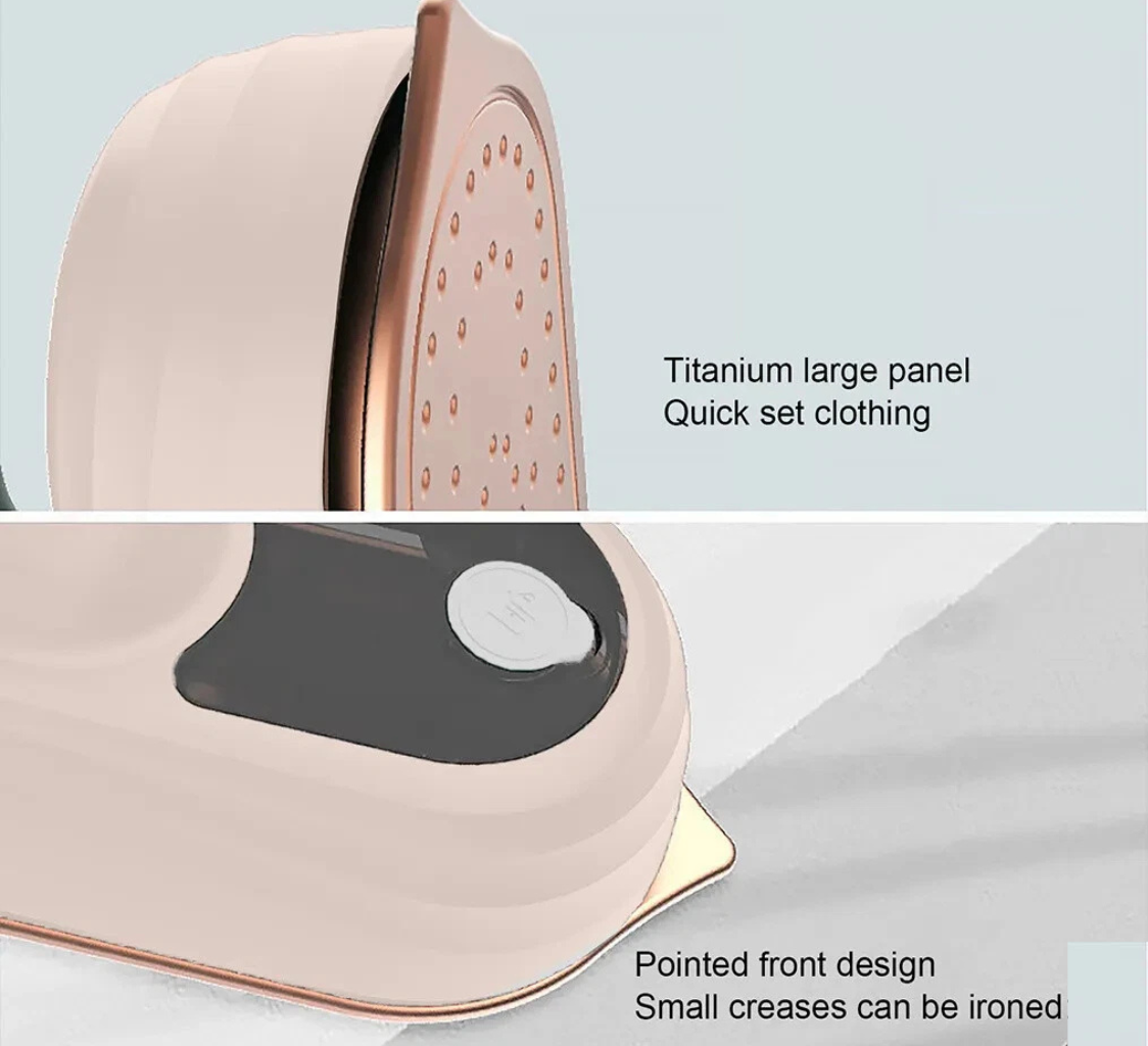Travel Steamer Iron for Clothes,1200w Iron Steamer,Portable Handheld Travel Size Steamer iron,8S Fast Heat-Up，Large Ceramic Heat Panel