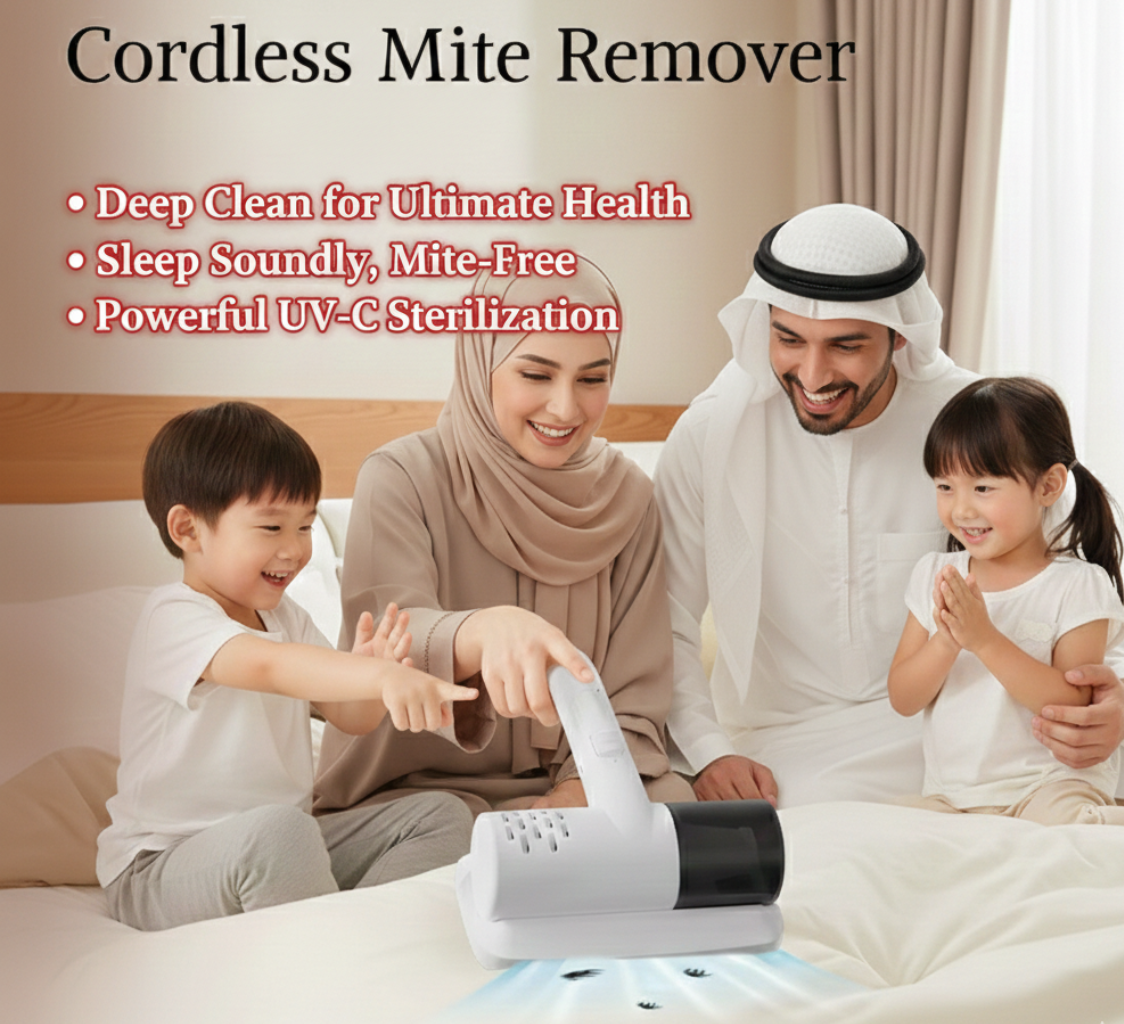 Handheld UV Vacuum Cleaner – 12kPa Cordless Power for Beds, Sofas & Pet Hair