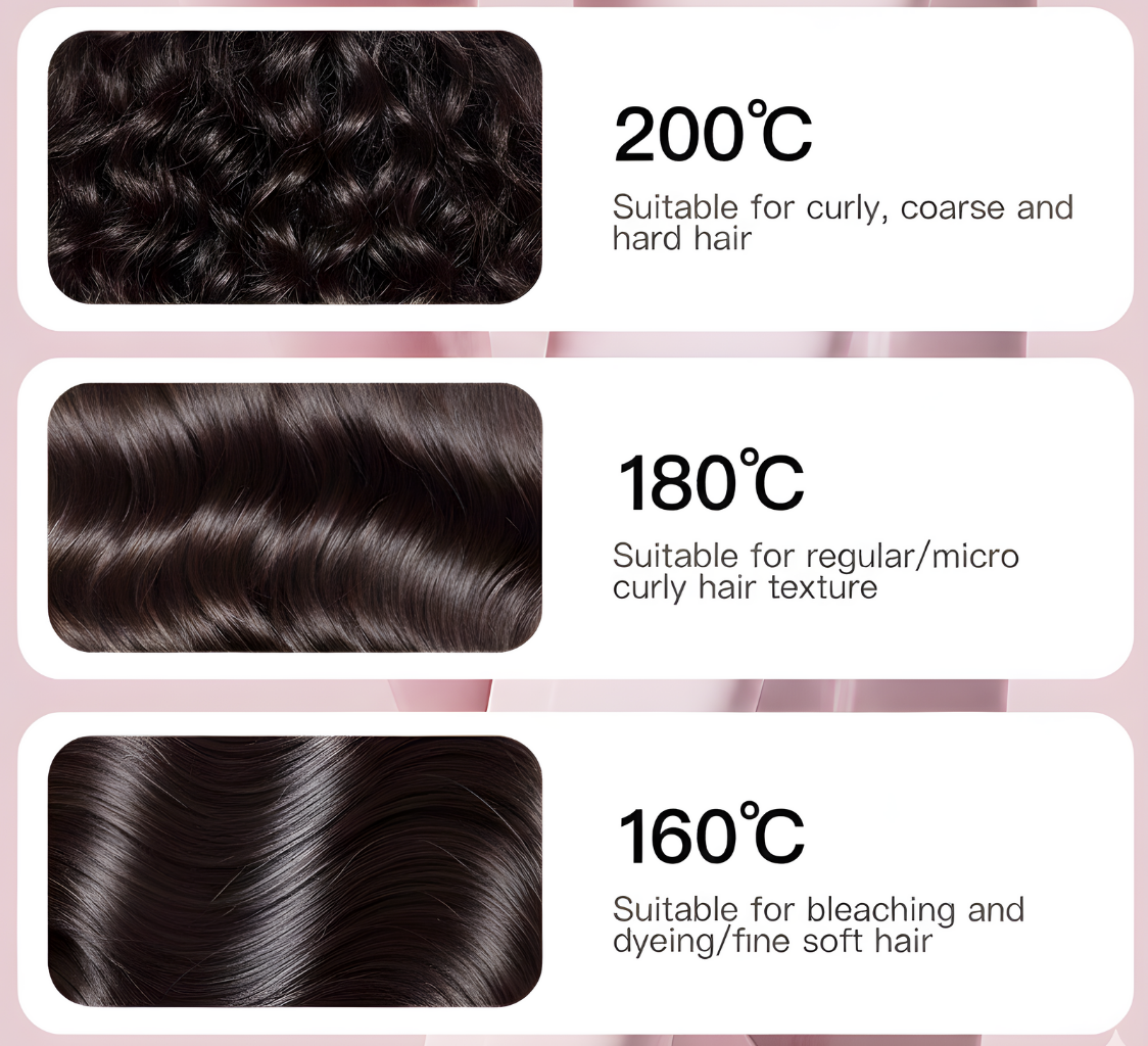 Mini hair straightener comb