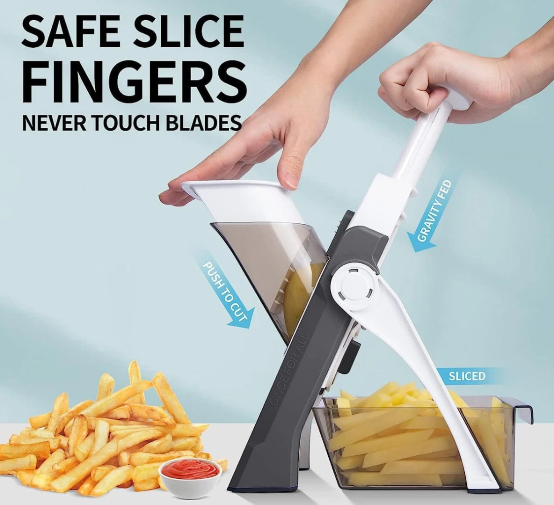 Multifunctional VegetableSlicer – 5-in-1 Manual Vegetable Cutter