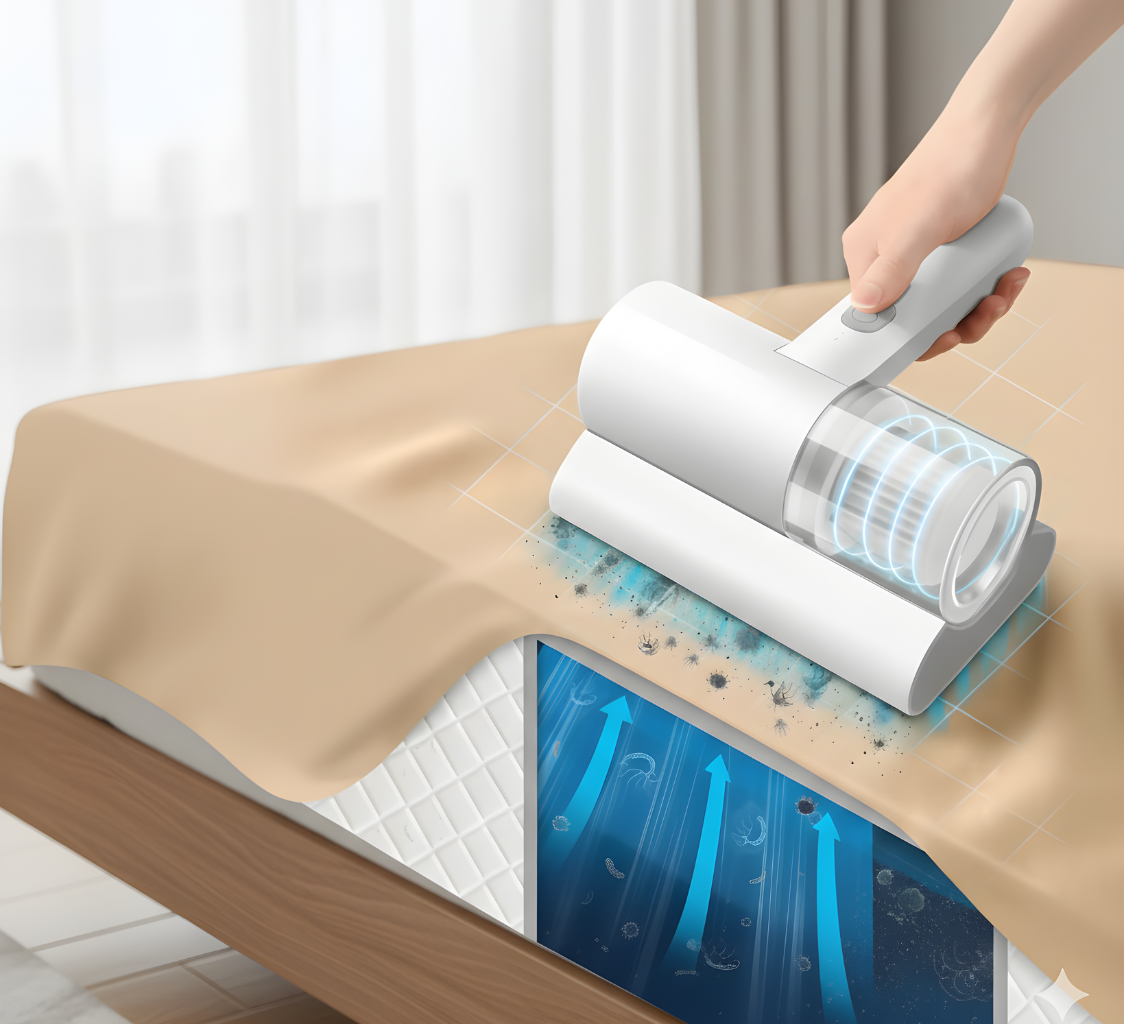 Handheld UV Vacuum Cleaner – 12kPa Cordless Power for Beds, Sofas & Pet Hair