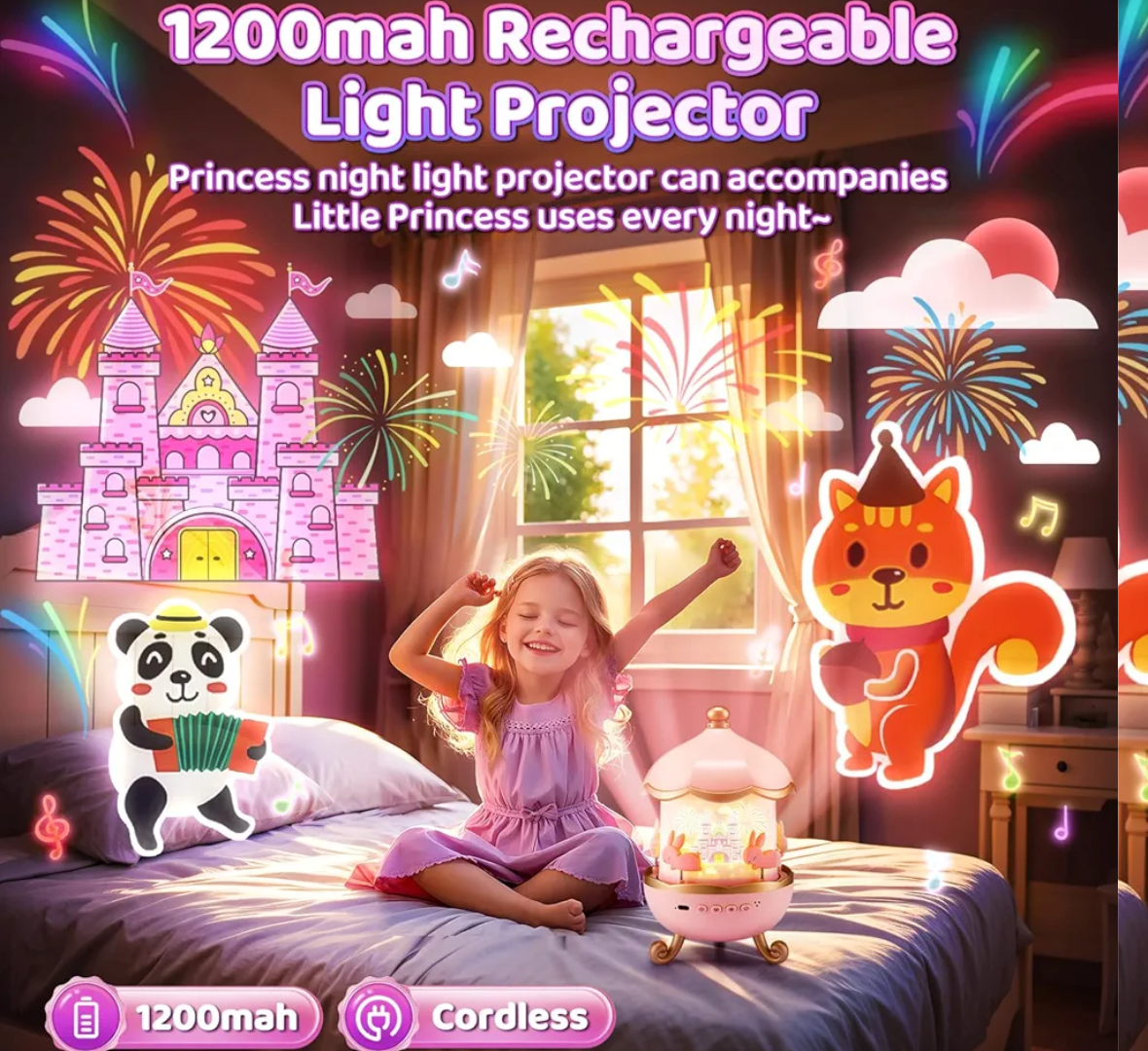 Dreamy Star Projector Music Box Perfect Gift for Kids