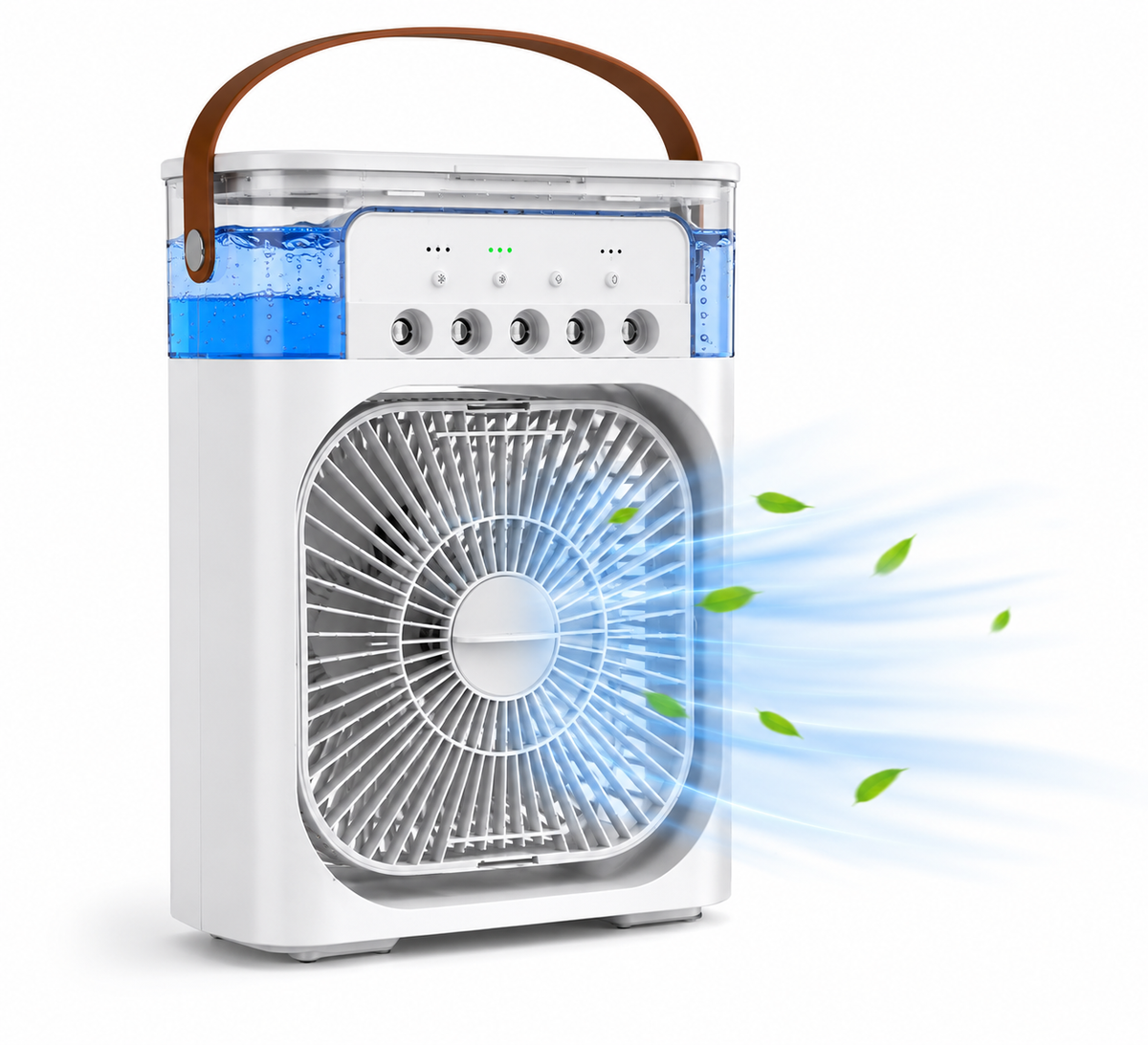 3-in-1 Mini Air Conditioner Fan – Cooling, Humidifier & LED Night Light