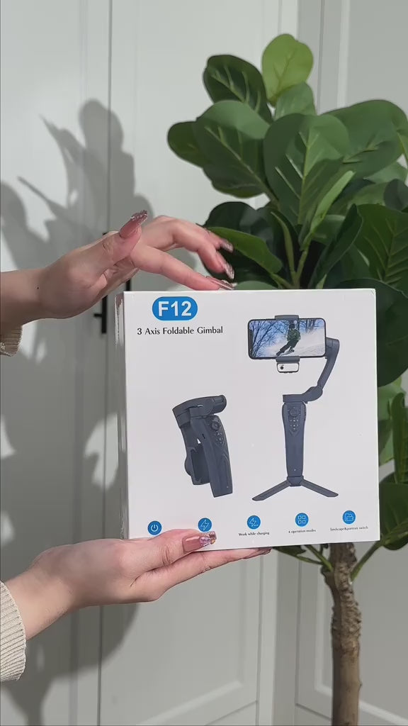 F12 Creator Kit – 3-Axis Gimbal, Wireless Mic & Tripod